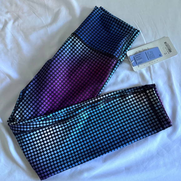 🆕✨ Lululemon High Times Pant Full on Luon - Cosmic Dot White Multi - Picture 1 of 10